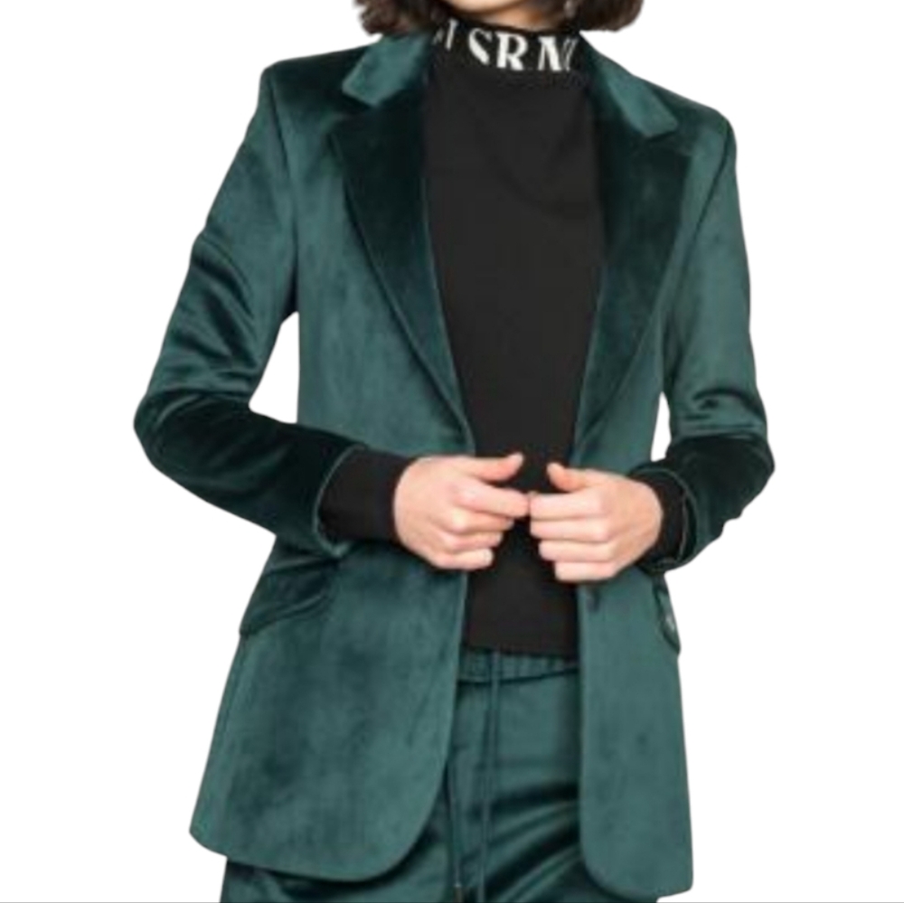 Elias Rumelis Mena Velvet blazer in Dark Pine size M